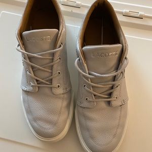 Lacoste Men’s leather sneakers, size US8.5